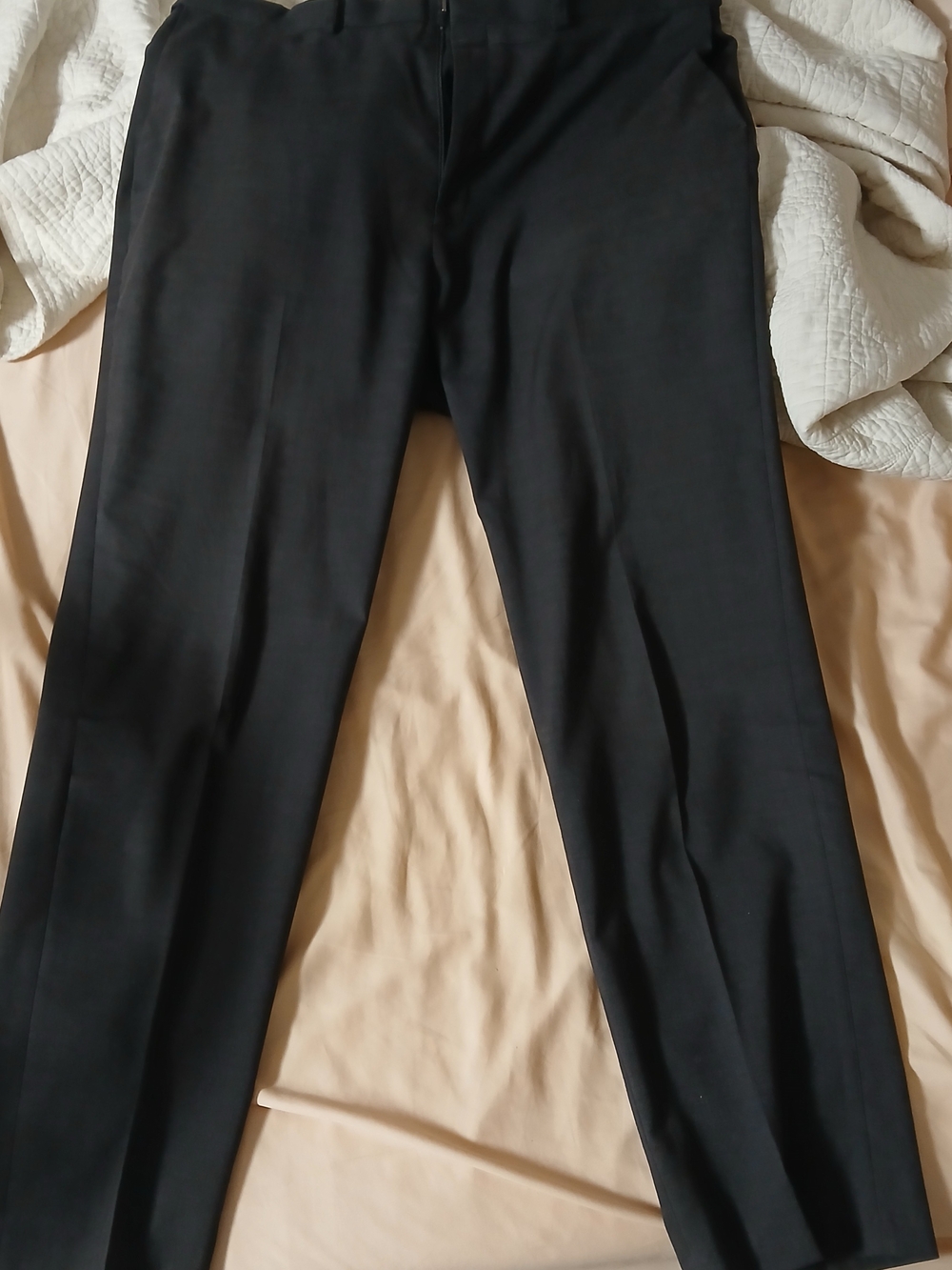 Saddlebred Navy Textured Dress Pants